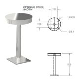 Foot wash trough stool