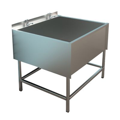 Large Stainless Steel Utility Sink image