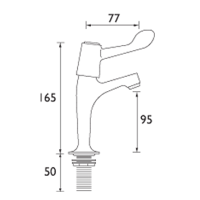 sink taps with lever operation
