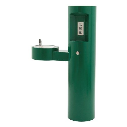 Outdoor Pedestal Bottle Filler With Drinking Fountain image
