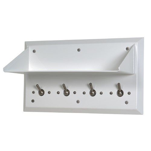 Ligature Resistant Shelf with Four Coat Hooks image