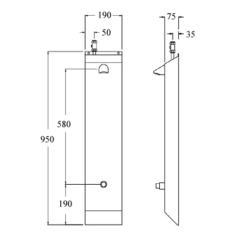 stainless steel shower panel dimensions