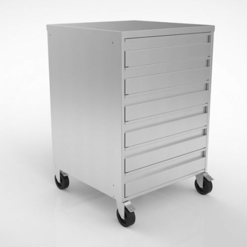 Stainless Steel Six Drawer Storage Unit image