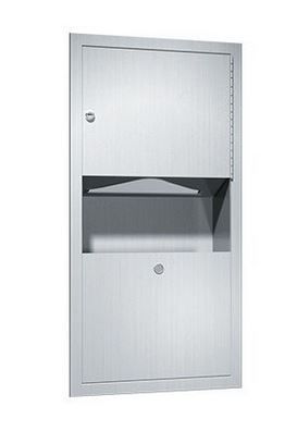 Small Recessed Towel Dispenser Waste Bin image