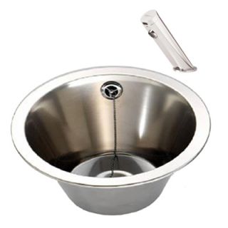 Stainless Steel 340mm Inset Wash Bowl With Sensor Tap image