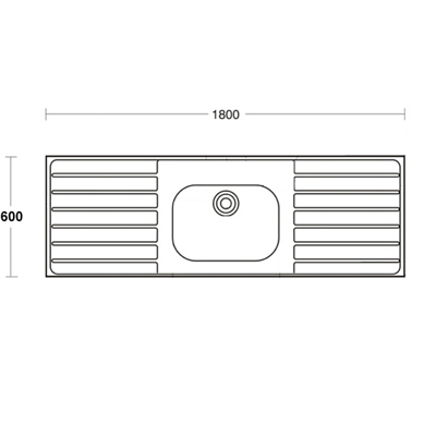 model stb single bowl double drainer dimensions