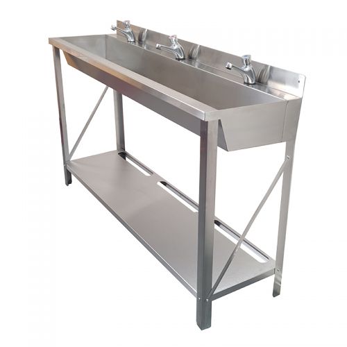 Stainless Steel Wash Trough With Frame image
